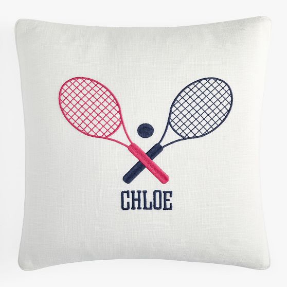 Tennis Monogram Pillow Pottery Barn Teen