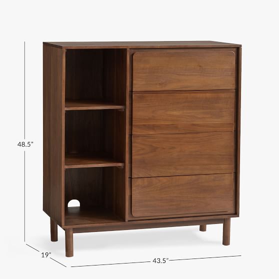 Tilden 4-Drawer Tall Dresser | Pottery Barn Teen