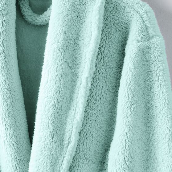 Classic Long Robe Pale Seafoam Pottery Barn Teen
