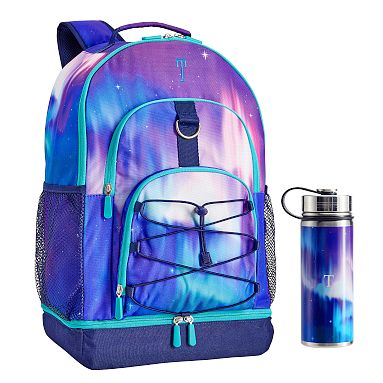 Aurora Sports Backpack & Slim Water Bottle Bundle