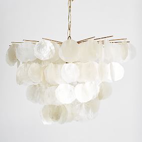 Large Capiz Teen Chandelier | Pottery Barn Teen