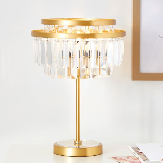 Monique Lhuillier Crystal Table Lamp | Pottery Barn Teen