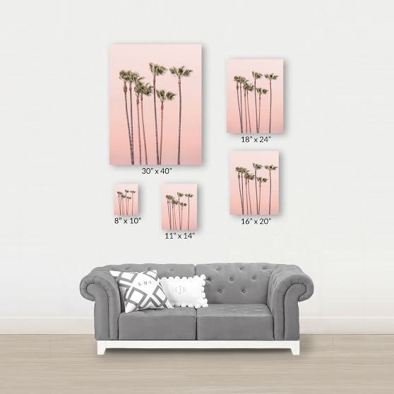 Minted® Seven Palmtrees Canvas Art by Lisa Sundin | Pottery Barn Teen