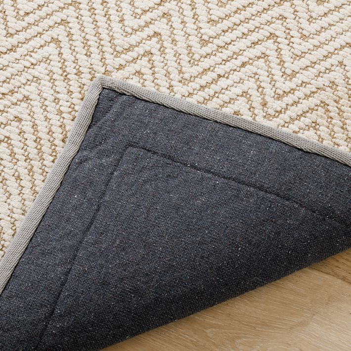 Thick Border Chenille Jute Rug - Gray | Pottery Barn Teen