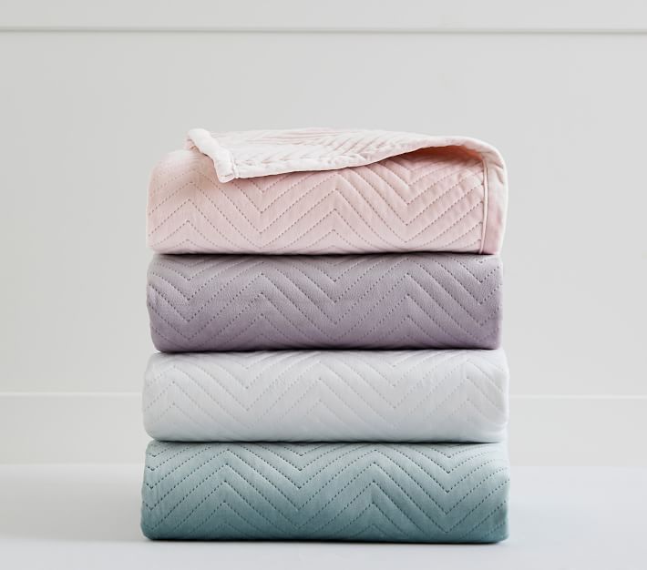 Luxe Velvet Throw Blanket Pottery Barn Teen
