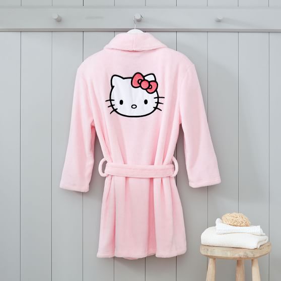 Hello Kitty® Plush Robe Pottery Barn Teen