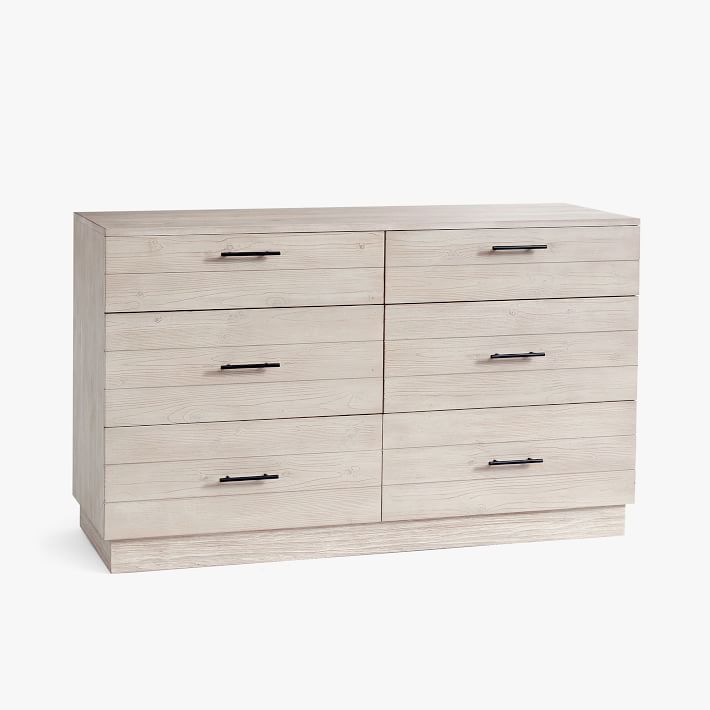 Modern Farmhouse 6Drawer Wide Dresser Pottery Barn Teen