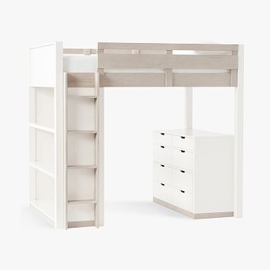 Rhys Loft Bed with Dresser | Pottery Barn Teen