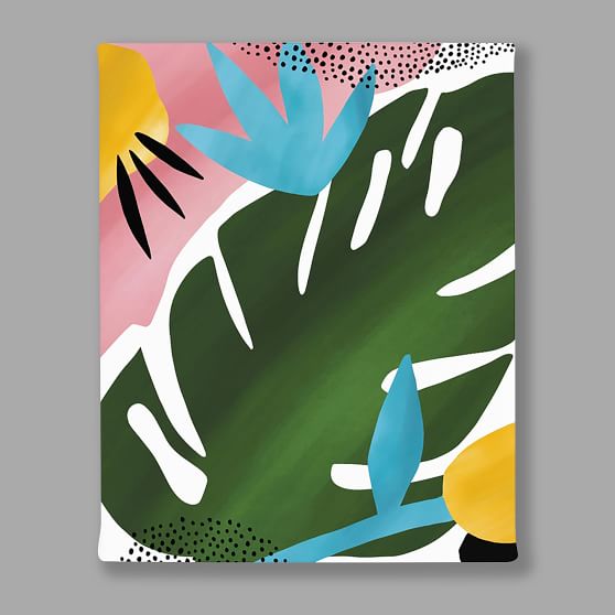 Minted® Tropical Palm Canvas Art by Jessica Corliss Pottery Barn Teen