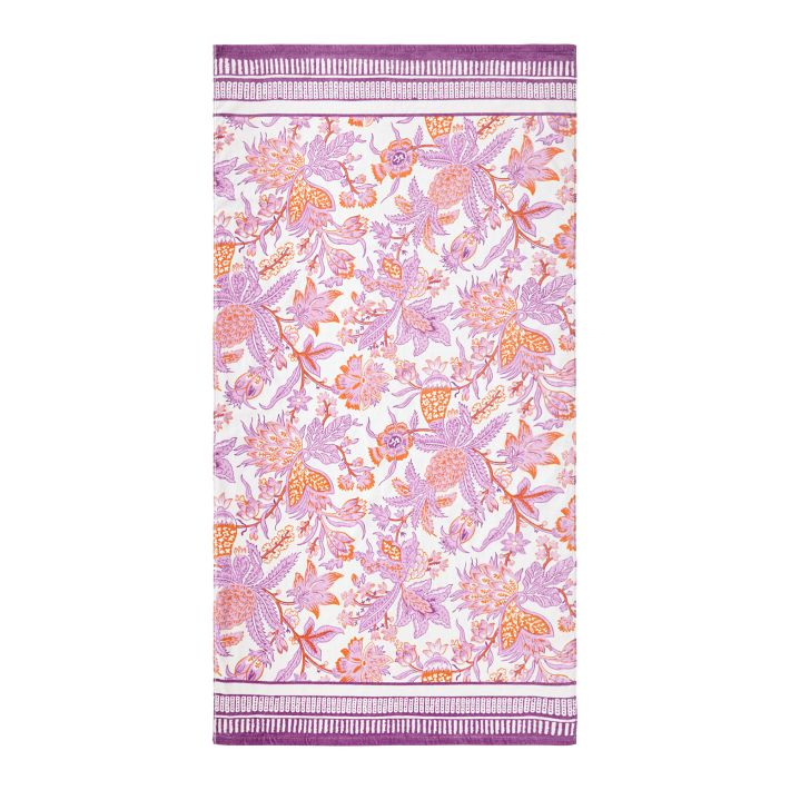 Eleanor Floral Beach Towel Pottery Barn Teen