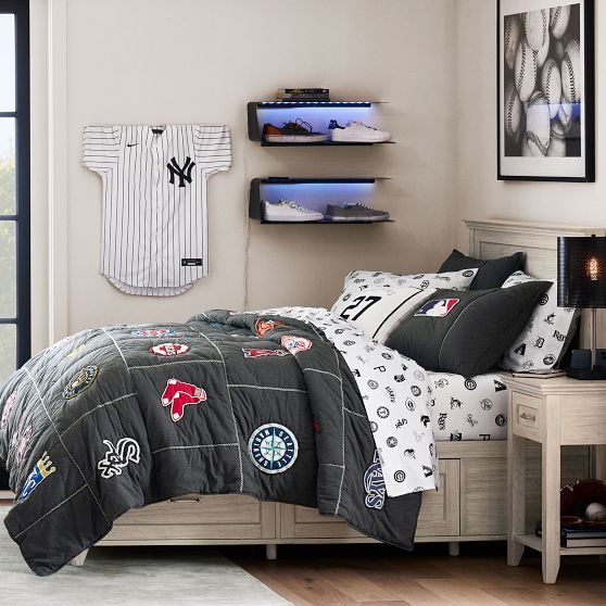 MLB Sheet Set Baseball Bedding Pottery Barn Teen