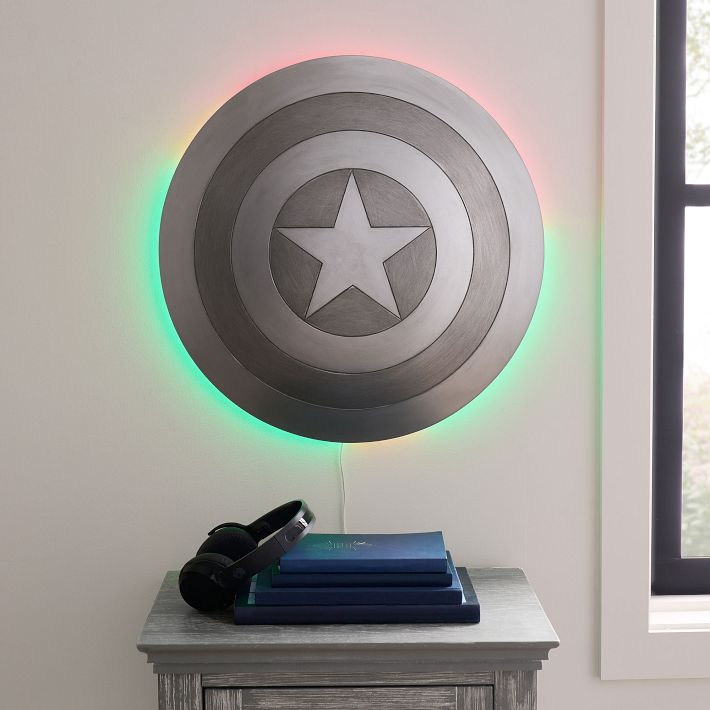 Marvel's Captain America ColorChanging Backlit Shield Pottery Barn Teen