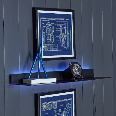 OPEN BOX: Backlit Wall Display Shelf - White | Pottery Barn Teen