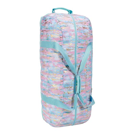 Jet-Set Artsy Recycled Large Rolling Camp Duffle Bag | Pottery Barn Teen