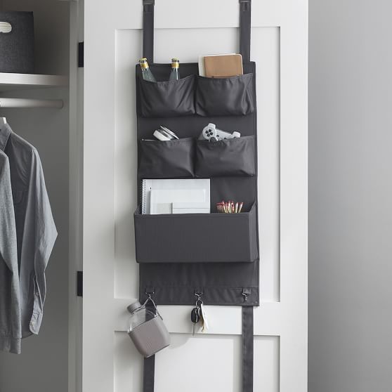 Recycled OvertheDoor Modular Storage With Hamper Pottery Barn Teen
