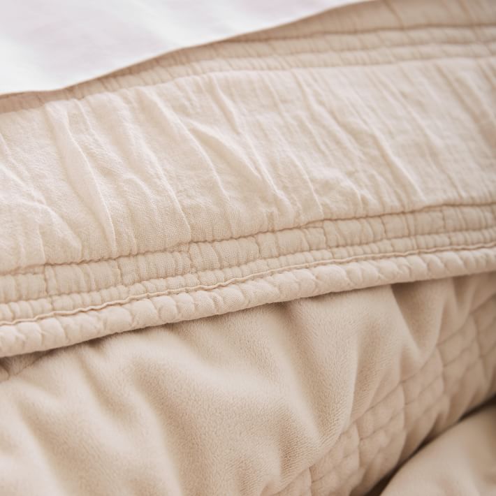 Ruched Velour Quilt Pottery Barn Teen