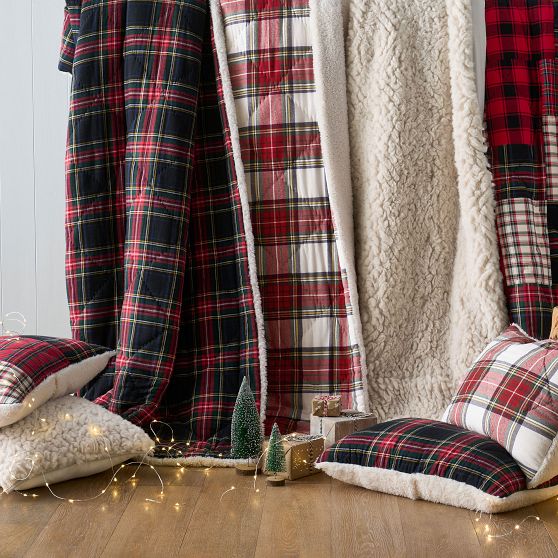 Classic Tartan Flannel Boys Comforter + Sham Sale Pottery Barn Teen