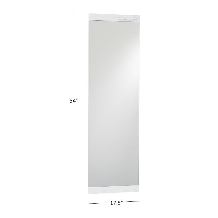 Over The Door Full Length Mirror Dorm Closet Organizer Pottery Barn