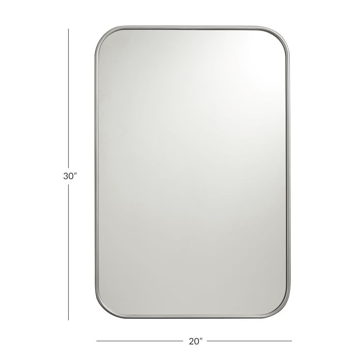 Metal Framed Rectangular Mirror | Pottery Barn Teen