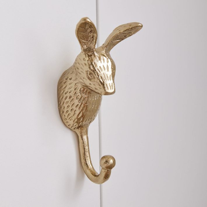 Gold Wall Hooks, Set of 3 Pottery Barn Teen