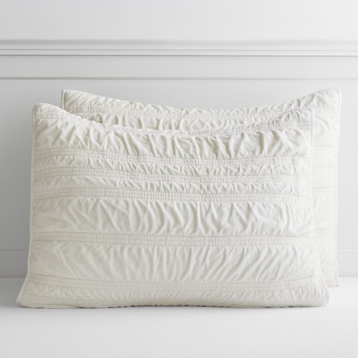 Ruched Velour Quilt Pottery Barn Teen