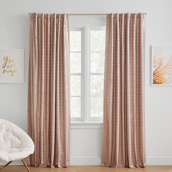 Sequin Ombre Blackout Curtain | Pottery Barn Teen