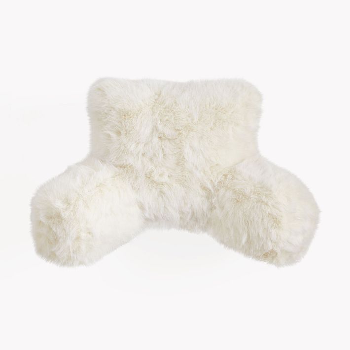 Feathery FauxFur Backrest Pillow Cover Pottery Barn Teen