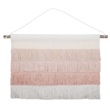 Ombre Macrame Fringe Wall Hanging | Pottery Barn Teen