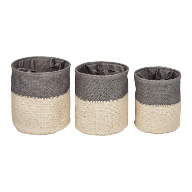 Flexible Laundry Baskets with Handles, Set of 3 | Pottery Barn Teen