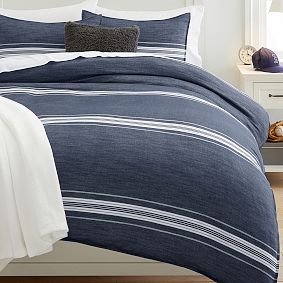 Windward Stripe Reversible Duvet Cover | Pottery Barn Teen