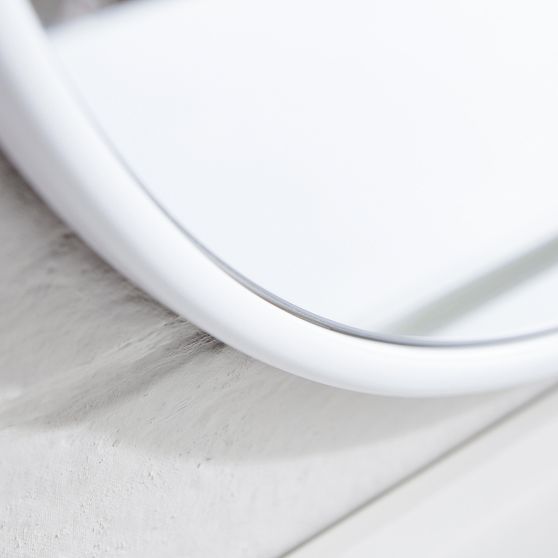 No Nails Round Metal Framed Mirror | Pottery Barn Teen