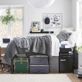 mini fridge under bed