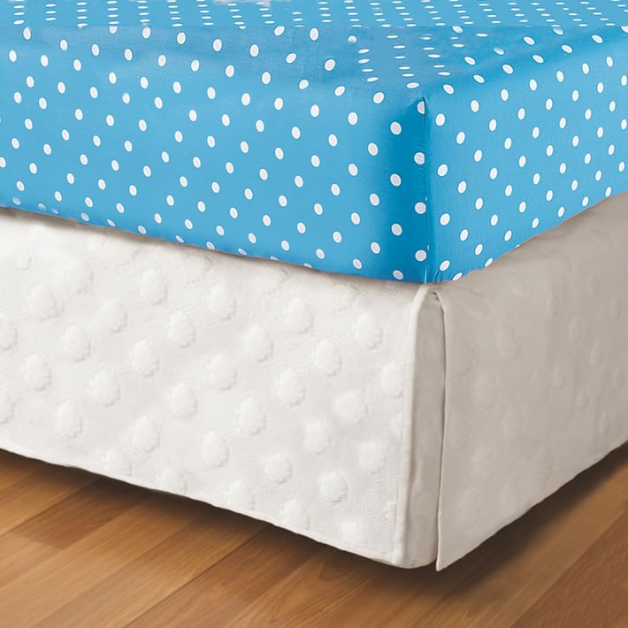 Big Dot Matelasse Girls' Bed Skirt Pottery Barn Teen