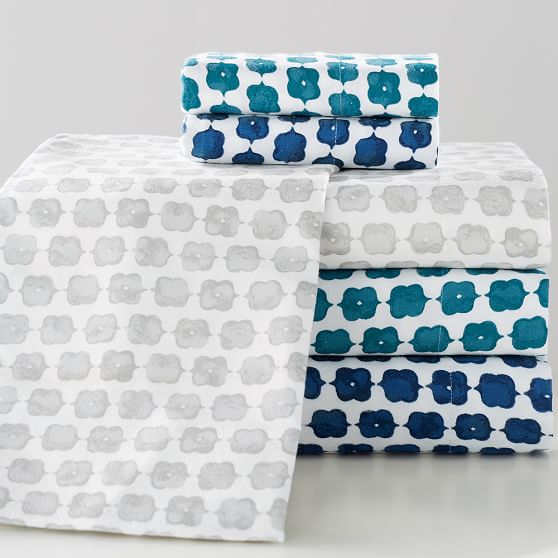 Jewel Tones Flannel Girls Sheets Pottery Barn Teen