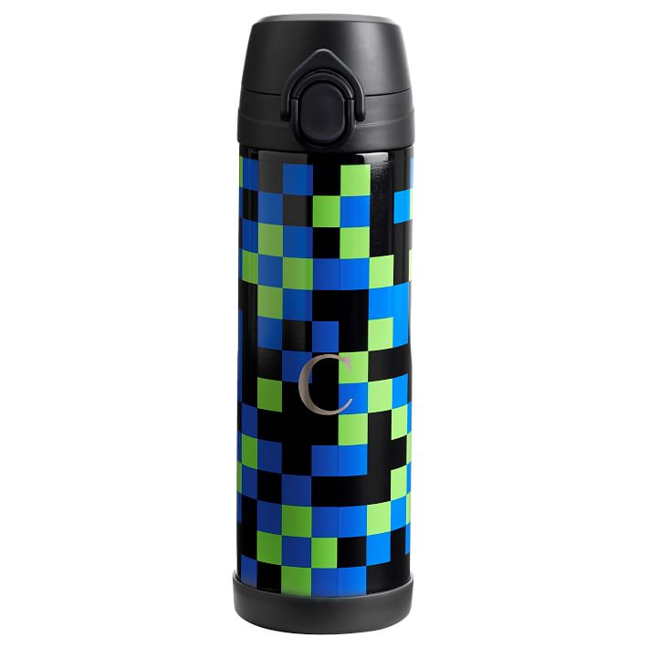 Neon Pixel 17 oz Water Bottle