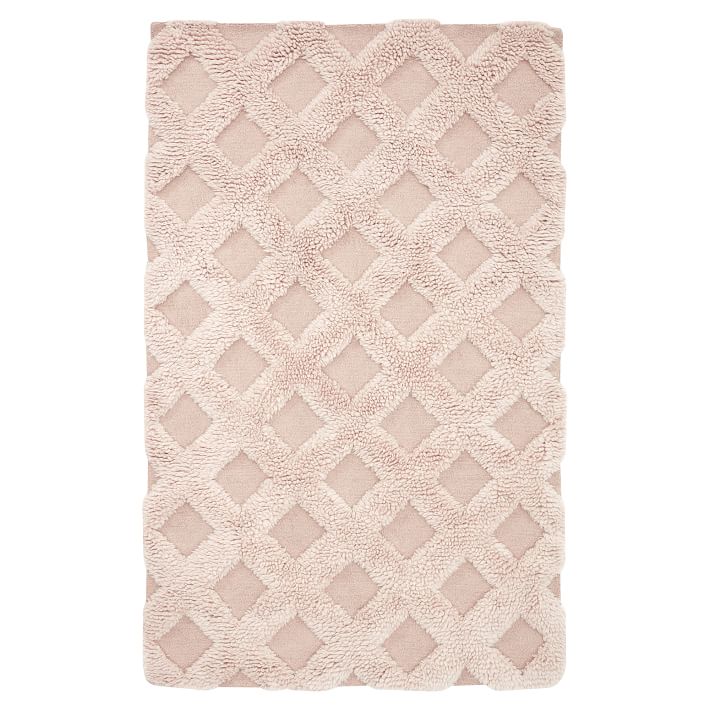 Shaggy Lattice Rug Teen Rug Pottery Barn Teen