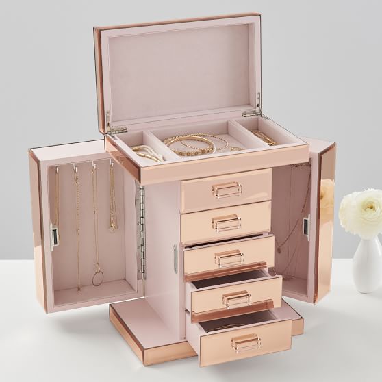 Mirrored Jewelry Tower Pottery Barn Teen