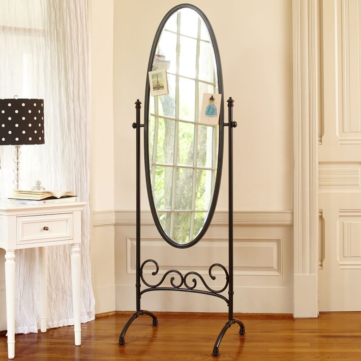 Amelie Decorative Floor Mirror Pottery Barn Teen