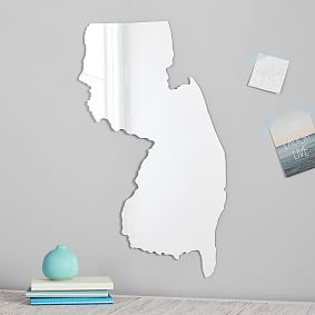 No Nails State Pride Mirrors | Dorm Wall Decor | Pottery Barn Teen