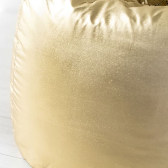 Gold Metallic Bean Bag Chair Pottery Barn Teen