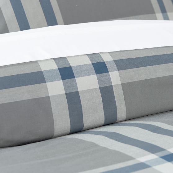 Xander Plaid College Duvet Cover + Sham Pottery Barn Teen