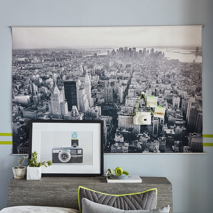 New York City Skyline Mural Wall Decor Pottery Barn Teen