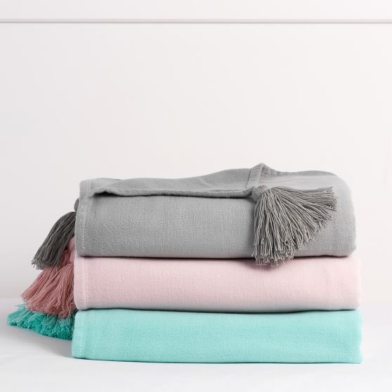 DipDye Throw Blanket Pottery Barn Teen