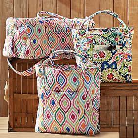 Sleepover' Quilted Metallic Large Duffle Bag