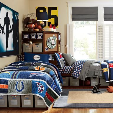 2012 Nfl Afc Boy's Quilt + Sham 