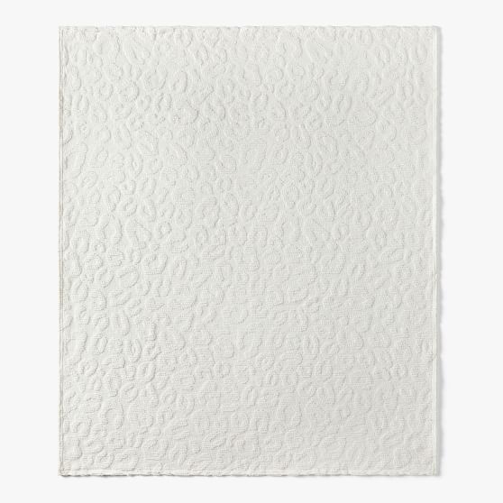 OPEN BOX Chenille Leopard Throw Pottery Barn Teen