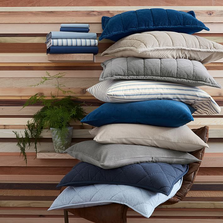 Emerson Corduroy Boy's Quilt + Sham Pottery Barn Teen