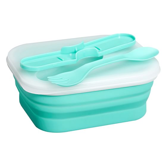 Collapsible Lunch Containers With Utensils | Clearance | Pottery Barn Teen