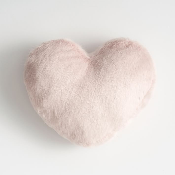 Faux Fur Heart Pillow | Pottery Barn Teen