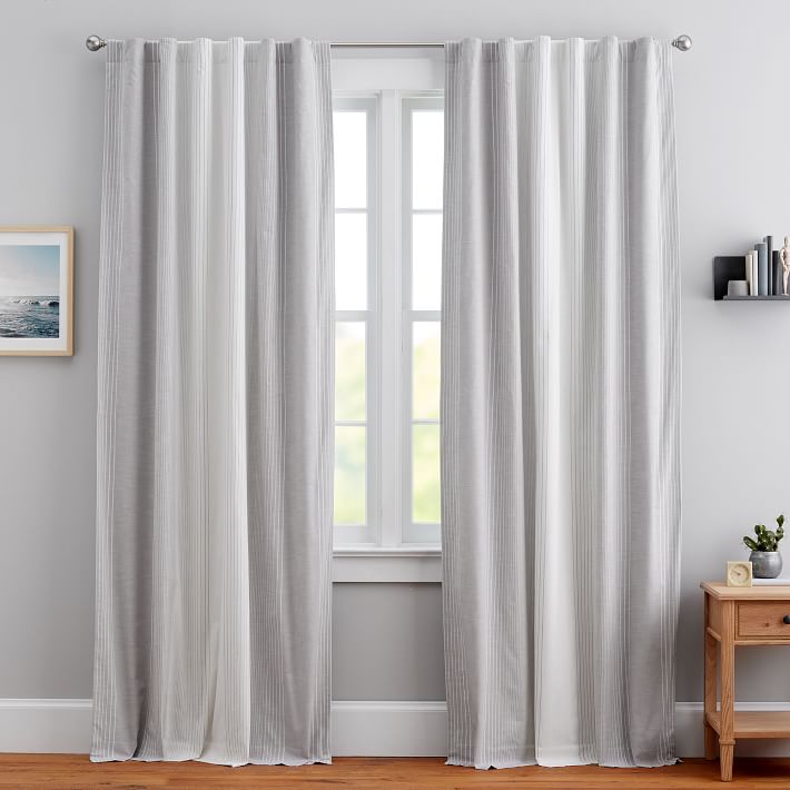 Ombre Stripe Blackout Curtain | Teen Curtains | Pottery Barn Teen